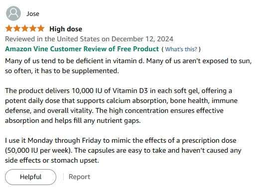 My Best Vitamin D3 10000 IU Supplement Yet