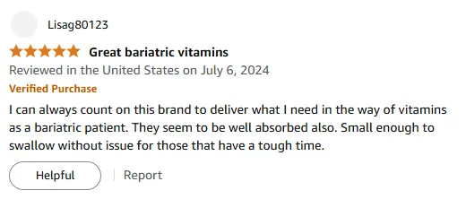 I Trust This Easy Swallow Bariatric Vitamin A