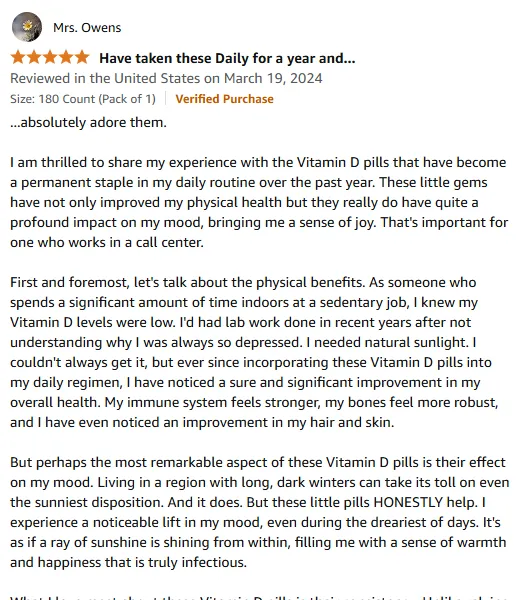 How Solgar Vitamin D3 10000 IU Boosted My Mood