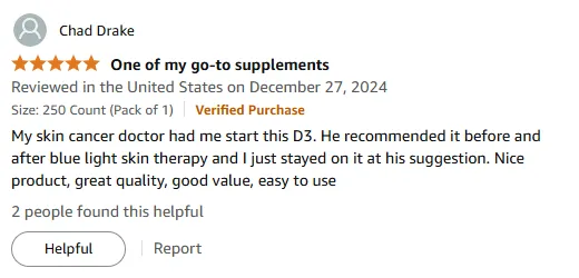 Doctor Recommended Vitamin D3 for Skin Therapy