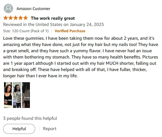 I Love Hello Lovely Hair Gummies for Thicker Hair