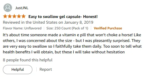 My Easy to Swallow Vitamin E Pills