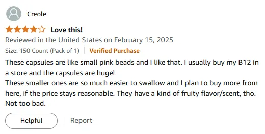 I Love Easy-to-Swallow Small Pink B12 Softgels