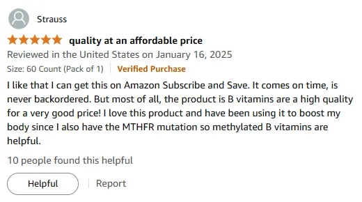 Best Methylated B Complex for MTHFR Energy