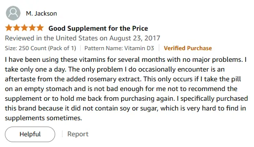 My Top Vitamin D3 Pick: Small, Easy, Soy-Free